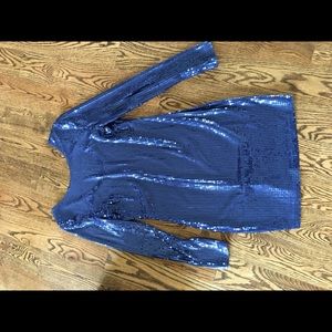 Blue Sequin Dress